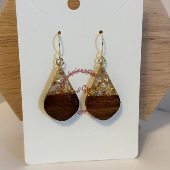 Triangular 🔺tear drop Earrings - Picture 1 of 2